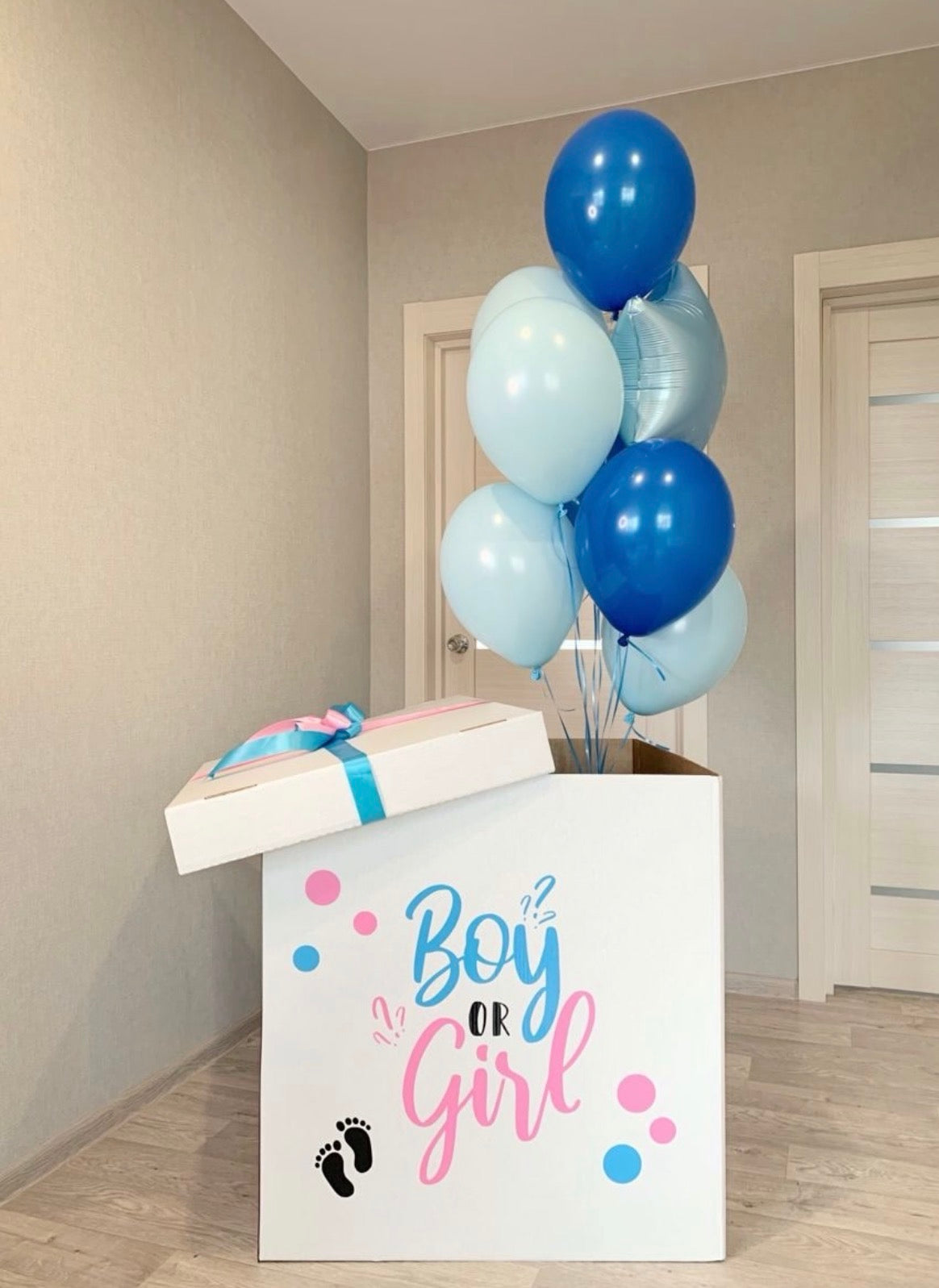 Box Balloon Gender Reveal