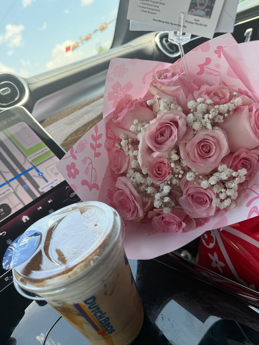 12 Count Bouquet with Coffee