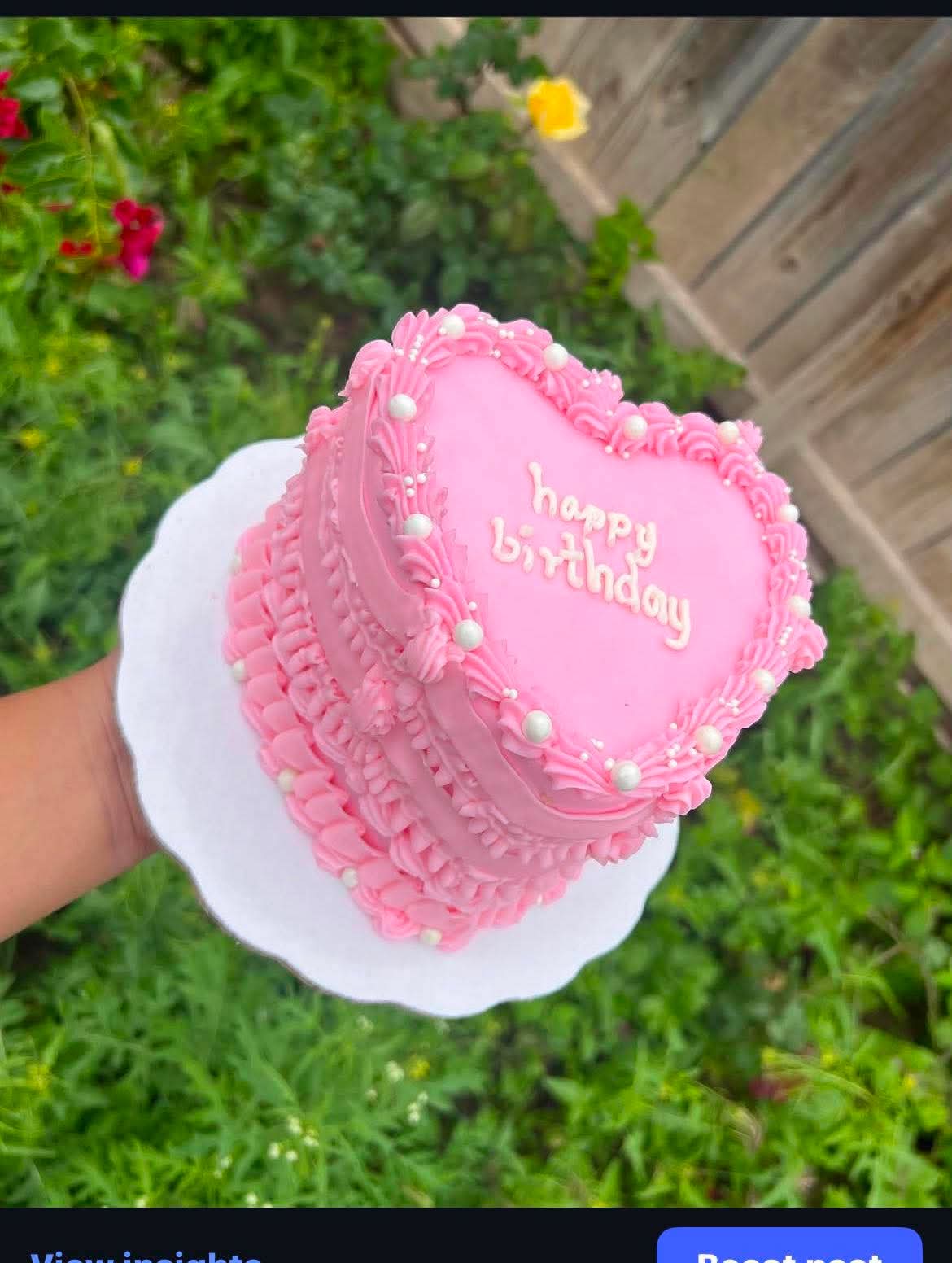 Heart 6’ cake
