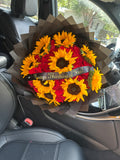 100 count and large sunflowers